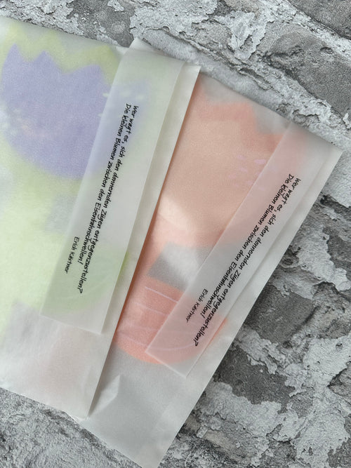 3D-Objekt "Blume gegen Rechts" Grün/Lila inkl. Spende